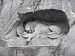 - Der sterbende Löwe von Luzern - eines der berühmtesten Denkmäler der Welt